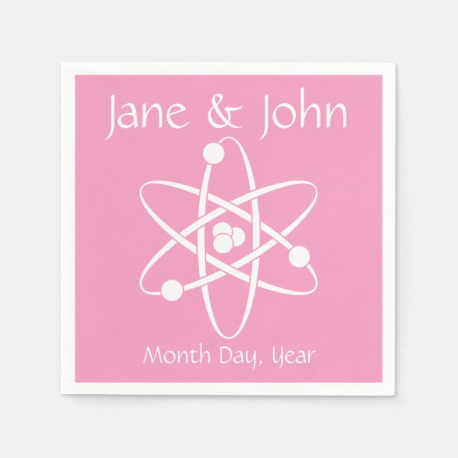 Servilleta De Papel Fuerzas atractivas en las servilletas Petal rosada (Anverso)