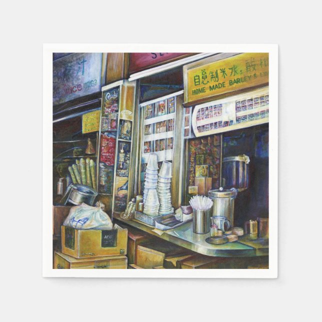 Servilleta De Papel Fuerzas de luz cargadas emocionalmente, Singapur (Anverso)