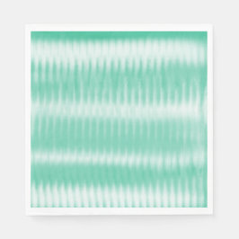 Servilleta De Papel Fun Aqua Green White Tie Dye Napkins