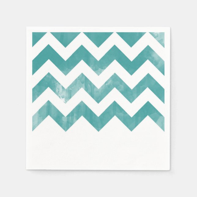 Servilleta De Papel Fun Chevron Cocktail Napkins (Anverso)