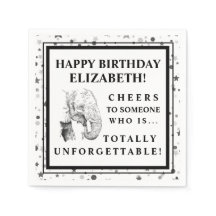 Fun Elephant Birthday Party Napkins