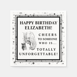 Servilleta De Papel Fun Elephant Birthday Party Napkins