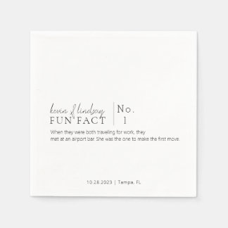 Servilleta De Papel Fun Fact Cocktail Napkins