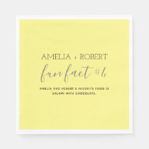 Fun Facts Boda Napkins