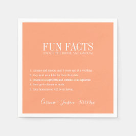 Servilleta De Papel Fun Facts Cantaloupe Peach