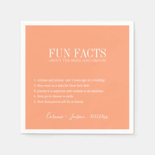 Servilleta De Papel Fun Facts Cantaloupe Peach