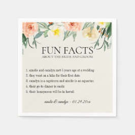 Servilleta De Papel Fun Facts Flower Garden Personal Paper Napkins