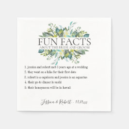 Servilleta De Papel Fun Facts Garden Foliage Personalizado