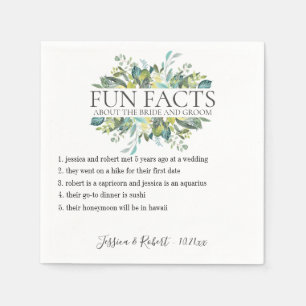 Servilleta De Papel Fun Facts Garden Foliage Personalizado