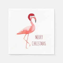 Servilleta De Papel Fun Flamingo Navidades servilletas