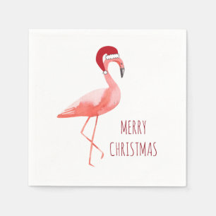 Servilleta De Papel Fun Flamingo Navidades servilletas