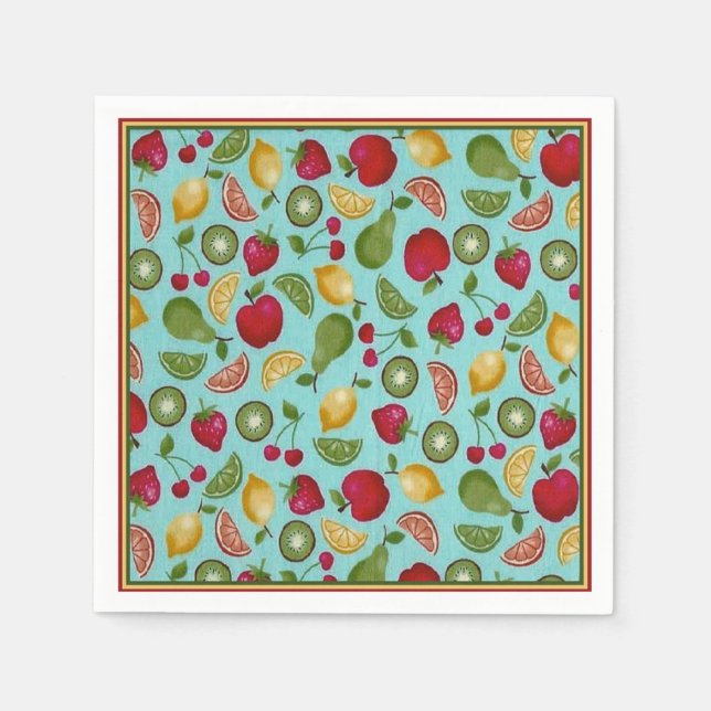 Servilleta De Papel Fun Fruit Pattern Papel Napkins (Anverso)