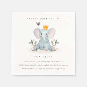 Servilleta De Papel Fun Fun Fact Facts Birg Elephant Foliage