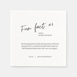 Servilleta De Papel Fun Hact #1 Boda Cocktail Napkins