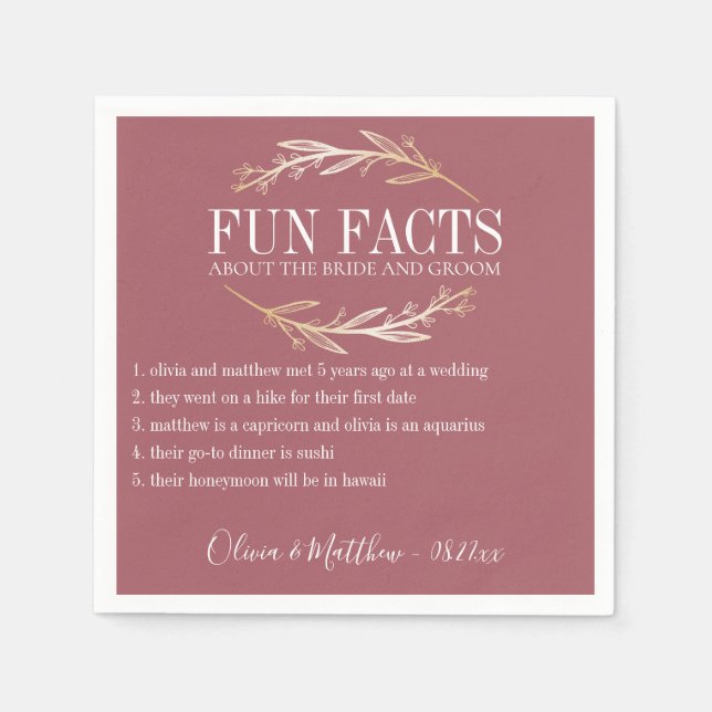 Servilleta De Papel Fun Hacts Gold Botanalized (Anverso)