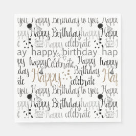 Servilleta De Papel Fun Happy Balloons Birthday