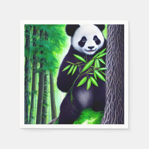 Servilleta De Papel Fun Little Panda Bear
