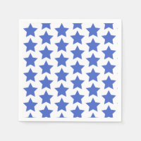 Fun Navy Blue Stars Patrón de Papel