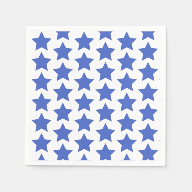 Servilleta De Papel Fun Navy Blue Stars Patrón de Papel (Anverso)