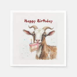 Servilleta De Papel Fun Old Goat Over the Hill Birthday