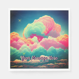 Servilleta De Papel Fun Pastel Cotton Candy Clouds