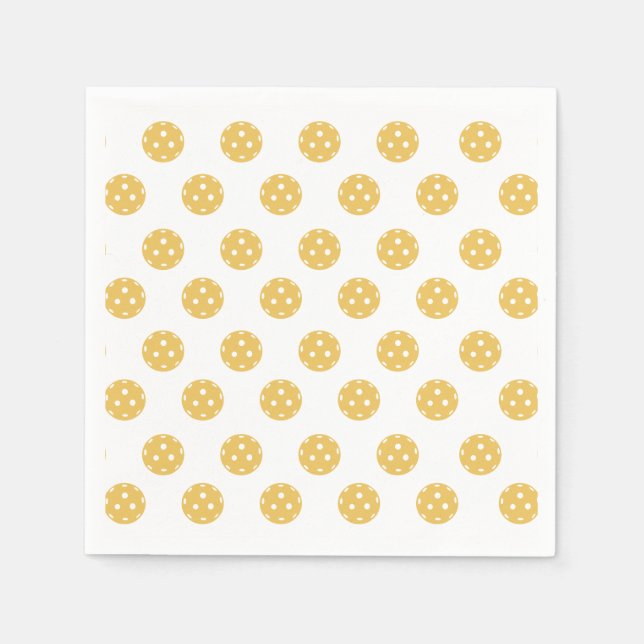 Servilleta De Papel Fun Pickleball Pattern Pickleball Fiesta (Anverso)