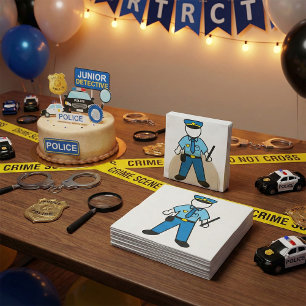 Servilleta De Papel Funcionario de policía personalizado aplicación de