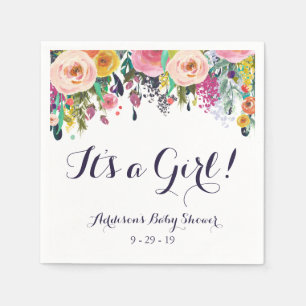 Servilleta De Papel Fundas Baby Shower coloridas para flores