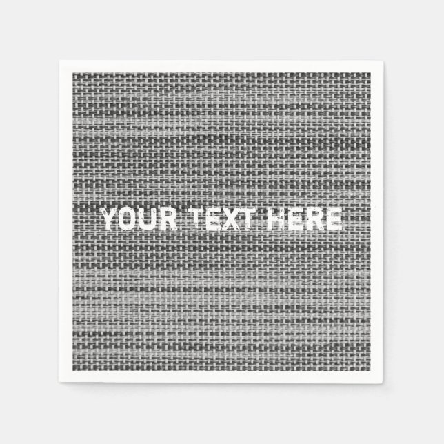 Servilleta De Papel Fundas servilletas de punto con texto Personalizad (Anverso)