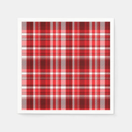 Servilleta De Papel Fundido rojo y blanco