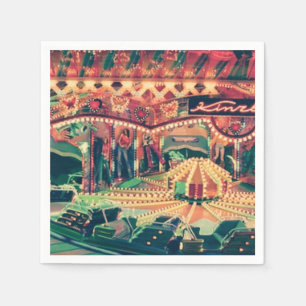 Servilleta De Papel Funfair vintage en NIght Photo