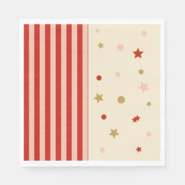 Servilleta De Papel FunHaus Circus Stripes & Stars Party