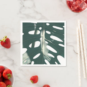 Servilleta De Papel Funky planta de queso suizo verde pálido