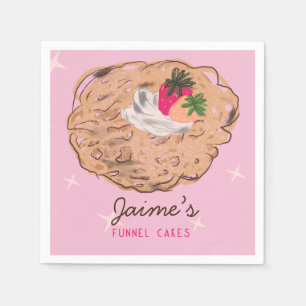 Servilleta De Papel Funnel Cakes Food Truck Baker Business