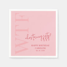 Funny 50 cumpleaños WTF | Cumpleaños Rojo Moderno