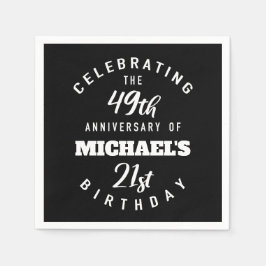 Servilleta De Papel Funny 70th Birthday Personalizado