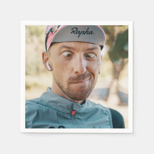 Servilleta De Papel Funny Bachelorette Party Groom Face Napkins