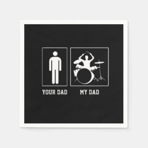 Servilleta De Papel Funny Band Dad Drummer My Dad Day