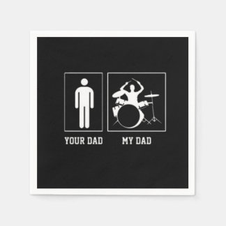 Servilleta De Papel Funny Band Dad Drummer My Dad Day