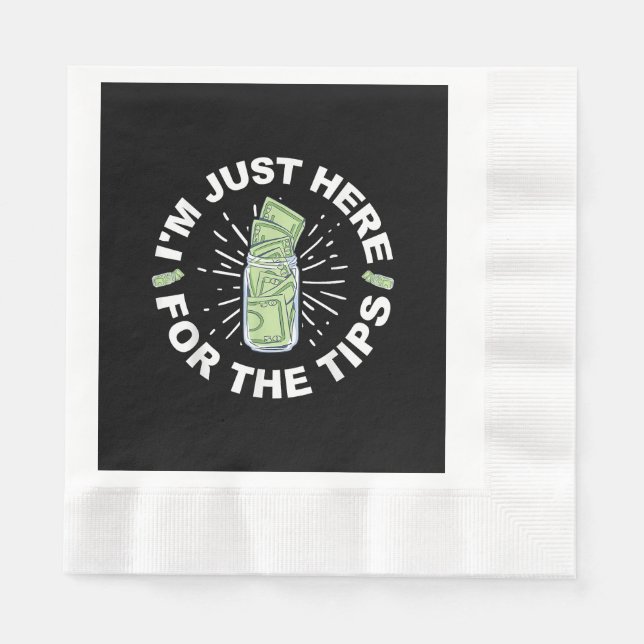 Servilleta De Papel Funny Bartender Just (Anverso)