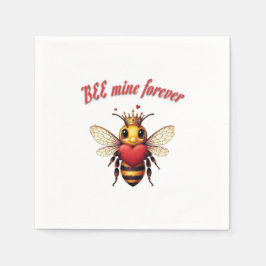 Servilleta De Papel Funny Bee Pun Valentine 