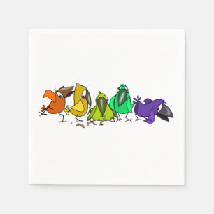 Servilleta De Papel Funny Birds Napkins