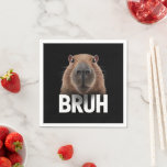 Servilleta De Papel Funny Capybara Bruh<br><div class="desc">Funny Capybara Bruh</div>