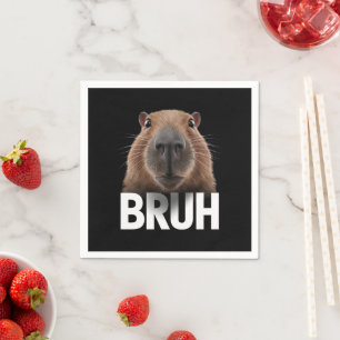 Servilleta De Papel Funny Capybara Bruh