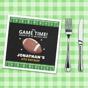 Servilleta De Papel Funny Celebration: Football Field Birthday boy