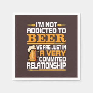 Servilleta De Papel Funny cerveza palabra arte bar mancave