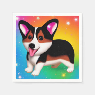 Servilleta De Papel Funny Corgi Puppy Dog  