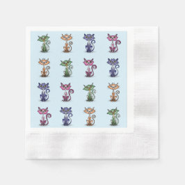 Servilleta De Papel Funny Cute Cocktail Paper Napkin
