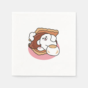 Servilleta De Papel Funny Dog and S Design - Kawaii Pet Lover Pun