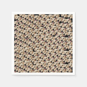 Servilleta De Papel Funny Dog Personalizado del partido de cumpleaños